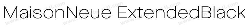 MaisonNeue ExtendedBlack字体转换